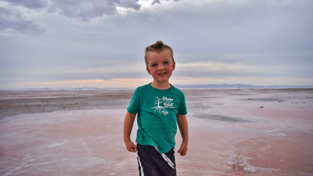 Charlie at the Great Salt Lake